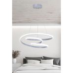 Woodhub Modern Sarkıt Galaksi Gri Kasa Beyaz Işık Ledli Avize - 1 - Ahşap