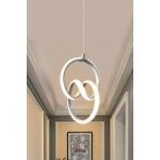 Woodhub Modern Sarkıt Gümüş Kasa Beyaz Işık LED Avize 1 Yıl Garantili Ledli Avize - Ahşap