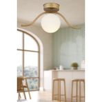 Woodhub Modern Zeyna Eskitme Tekli Modern Plafonyer Genç Odası Mutfak Yatak Odası Avize Metal Beyaz E27 Mut