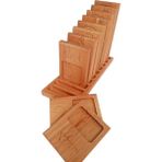Woodhub Montessori Ahşap Rakam Tablası - Ahşap Desenli