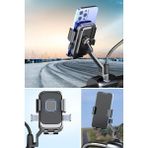 Woodhub ® Motor,motosiklet,bisiklet ,scooter Için 360 Derece Dönebilen Dikiz Aynası Versiyonu Telefon - Ahşap Rengi