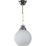 Woodhub Mutfak Modern Salon - Mutfak - Yatak Odası Avize Beyaz Camlı Tekli Avize Modern Cam 1 Beyaz