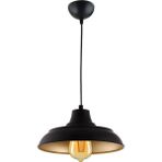 Woodhub Mutfak Sinyor Modern Metal Sıvama Tekli Sarkıt Cafe - Mutfak Avize E27 Siyah 1 25 x 90 Rustik Metal