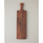 Woodhub Natural Ceviz Kesme Tahtası 12X45 cm Koyu Kahverengi
