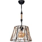 Woodhub Nisa Halatlı Modern Sarkıt Avıze(Mutfak Cocuk Odası Korıdor) - 1 - Ahşap