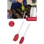 Woodhub Onikiden 2'li Silikon Uzun Spatula 27CM Isıya Dayanıklı