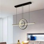 Woodhub Rafael Modern Tasarım Siyah Renk Beyaz Ledli Cafe - Mutfak - Salon LED Avize - 1 - Ahşap