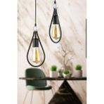Woodhub Riyad 2.li Avize Siyah - 1 - Ahşap