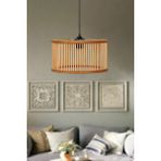 Woodhub Rustik Serisi Papatya Bambu Sarkıt Avize 30 cm - 1 - Ahşap