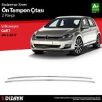 Woodhub S-Dizayn Vw Golf 7 Krom Ön Tampon Çıtası 2 Prç. 2013-2017