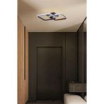 Woodhub Selinay Modern Tasarım Kahverengi Renk Salon Mutfak Hol Beyaz Ledli 2 Li LED Avize - 1 - Ahşap