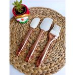 Woodhub Silikon Spatula Set Gold Series, 3 Lü Silikon Spatula Seti Gold