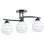 Woodhub Siyah Fuji Modern Spor Tavan Plofonyer Gümüş Detaylı Camlı Siyah Salon - Mutfak - Yatak Odası 3 Lü