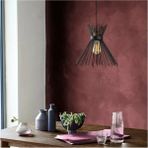 Woodhub Siyah Kirpi Modern Siyah Salon - Mutfak Tekli Avize Metal E27 1 Mutfak Rustik