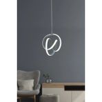 Woodhub Siyah Modern Sarkıt LED Avize Beyaz Işık Salon Mutfak Oda Hol Ledli Avize