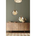 Woodhub Suna 2.li Eskitme-Bal Camlı Avize - 1'li - Ahşap