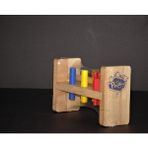 Woodhub Tak Çak 6 Lı Eğitici Oyuncak Ahşap Oyuncak - Ahşap Desenli