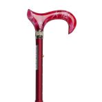 woodhub Taşlı Katlanır Baston Kırmızı Red