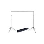 woodhub Tek Ebat 2x2 metre Fon Çekim Standı Ürün Ve Video Çekim Için Fon Perde Standı Siyah Fotoğraf Kağıtl