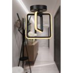 Woodhub Tekli Ferah 3 Renk Ledli Tavan Montaj Tekli Avize Siyah Alüminyum 20 -34 cm LED Tek Ebat Siyah 1