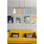 Woodhub Trend Modern Metal Sıvama Mi x A Krem Sarkıt Cafe -Yemek Masası Üstü -Salon 4 Lü Avize - 1 - Ahşap