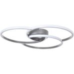Woodhub Troy Modern Tasarım Yatak Odası - Salon - Mutfak Gri Renk Beyaz Ledli 3 Lü LED Avize - 1 - Ahşap