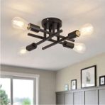 Woodhub TT001-4 4 Lü Avize - Ahşap