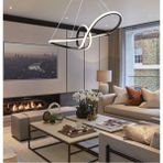 Woodhub TT002-SY Papyon Modeli ( Sarı Işık LED ) Mat Siyah LED Avize - 1 - Ahşap