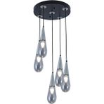 Woodhub TT023-5Y-SY-KR Krom 5 Li Damla Modeli Avize - 1 - Ahşap