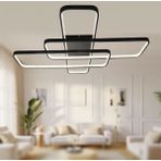 Woodhub TT040-SY Tt Aydınlatma Mat Siyah Plofonyer ( Beyaz Işık ) LED Avize - 1 - Ahşap