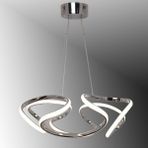 Woodhub TT307-40-KR Tt Aydınlatma Helezon Modeli Krom Kaplama ( Beyaz Işık ) LED Avize - 1 - Ahşap