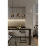 Woodhub Üçlü Cole Eskitme Rengi Metal Sarkıt Avize Lamba Rustik Vintage Iç Mekan Ofis Cafe Otel Hol - 1 - Ahşap