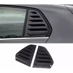 Woodhub Volkswagen Aksesuar Golf 6 Uyumlu Kelebek Cam Kaplama Vizörü Piano Black