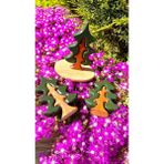 Woodhub Waldorf Ahşap Çam Ağacı Puzzle (2 Parça) Oyuncak - Ahşap Desenli