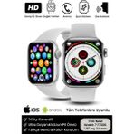 Woodhub Watch 7 Yeni Nesil Spor ve Sağlık Sensörlü T700S Akıllı Saat - 35 - 48 mm - Gri