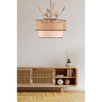 Woodhub Yaprak Doğal Bambu Hazeran Avize 50X30X55 cm - 1 - Ahşap