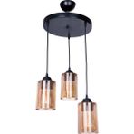 Woodhub Yıldız 3 Lü Optik Bal Camlı Sarkıt (Siyah) - 1 - Ahşap