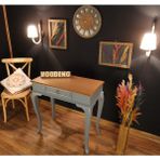 Wooding 90 cm Çekmeceli Masif Gri Naturel Dresuar - Gri - Naturel