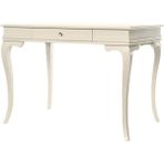 Wooding Mobilya 100 cm Çekmeceli Masif Krem Çalışma Masası - 100 x 60 Cm