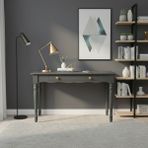 Wooding Mobilya 100 cm Masif Antrasit Tornalı Çalışma Masası - 100x60