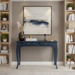 Wooding Mobilya 100 cm Masif Lükens Koyu Mavi Çalışma Masası - 100x60