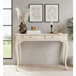 Wooding Mobilya 100 cm Masif Lükens Krem Çalışma Masası - 100x60