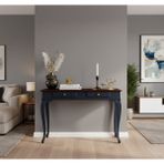 Wooding Mobilya 100 cm Masif Lükens Lacivert Ceviz Çalışma Masası - 100x60 - Lacivert - Ceviz