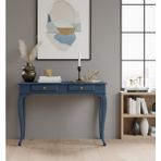 Wooding Mobilya 100 cm Masif Lükens Mavi Çalışma Masası - 100x60