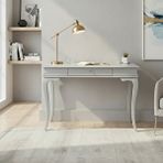 Wooding Mobilya 100 Cm Masif Rustik Gri Çalışma Masası