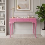 Wooding Mobilya 100 cm Masif Rustik Pembe Çalışma Masası - 100x60
