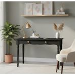 Wooding Mobilya 100 cm Masif Siyah Tornalı Çalışma Masası - 100x60