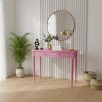 Wooding Mobilya 100 cm Masif Tornalı Pembe Dresuar