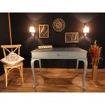 Wooding Mobilya 100X60 cm Çekmeceli Masif Lake Ceviz Çalışma Masası - 100 x 60 Cm - Gri