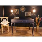 Wooding Mobilya 100X60 cm Çekmeceli Masif Lake Ceviz Çalışma Masası - 100 x 60 Cm - Lacivert